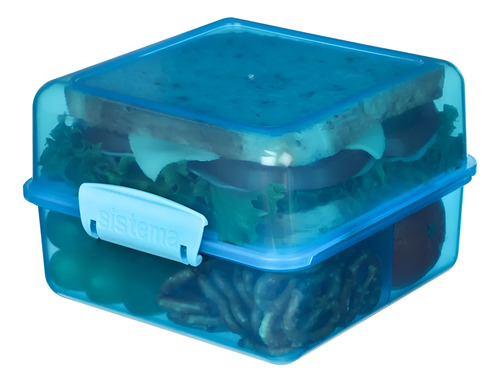 Contenedor Alimentos Sistema Lunch Cube Ideal Colaciones