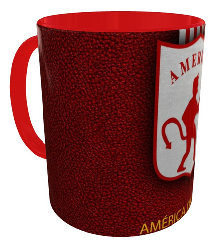 Mugs America Cali Pocillo Futbol Colombiano Color Rojo