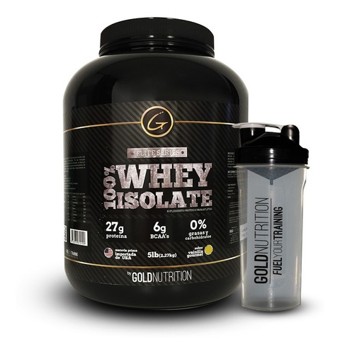 Proteina + Vaso - 100% Whey Isolate 5 Lb + Shaker