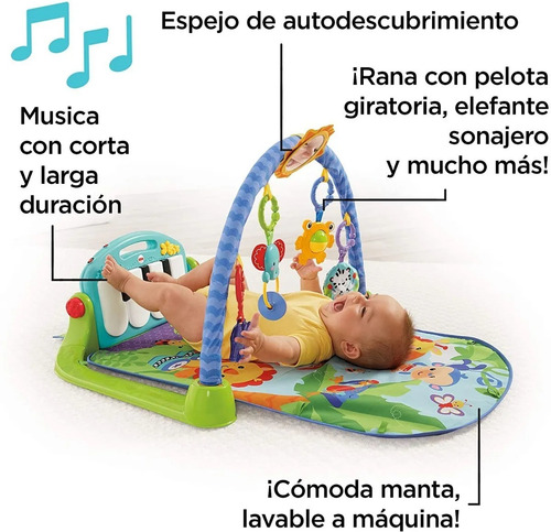 Gimnasio Premium Piano Pataditas 3en1 Musical Fisher Price