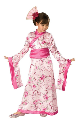 Disfraz Oriental Kimono Geisha Japon Niñas Envio Gratis 2