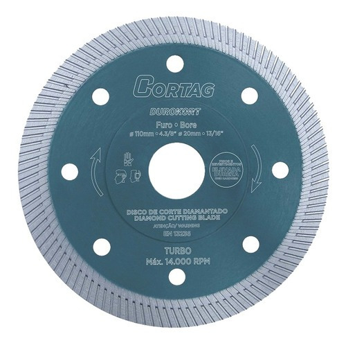 Disco Diamantado Turbo Durokort 110mm Cortag - 60668