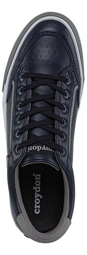 Imagen 6 de 8 de Tenis Casther Azul Para Hombre Croydon