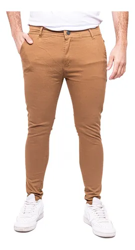 Pantalón chino de hombre en color camel