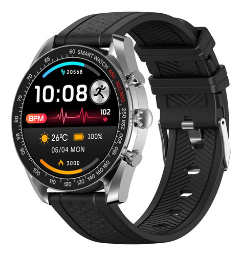 Relógio Smartwatch Inteligente Ip67 35mm Zw Luxo Preto