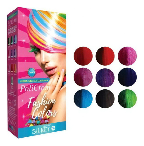  Tintura Fantasia Coloracion Semipermanente Policrom Silkey Tono Rosa