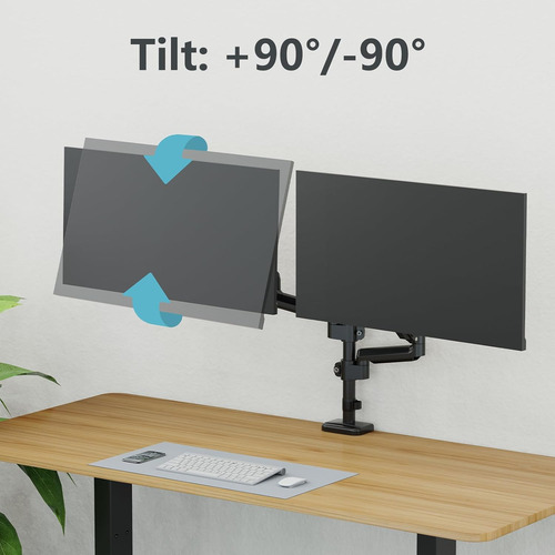 Ergofocus Soporte De Monitor Doble Para Pantalla De Computad