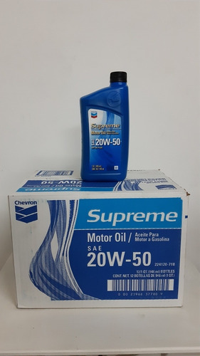Aceite Chevron 20w50 Mineral