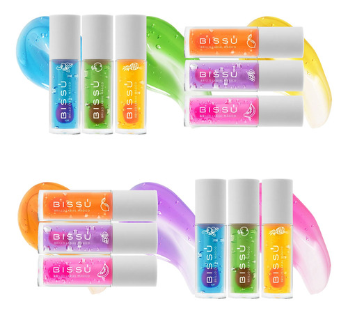 Brillo Labial Mágico Bissú Línea Labios - Set 3 Tonos