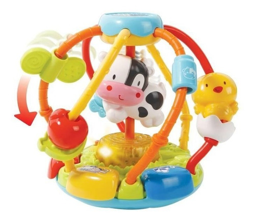 Imagen 2 de 7 de Cuentas Musicales Vtech Sonajero Bola Interactiva Bebé 50292