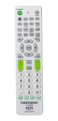 Mando Televisión NR9212 PL Mando Universal a Distancia LCD/LED TV 10 N 1 ,  Plata - Fundas personalizas para Móvil