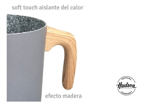 Imagen 3 de 8 de Jarra Hervidor Hudson C/antiadherente Granito De 14cm