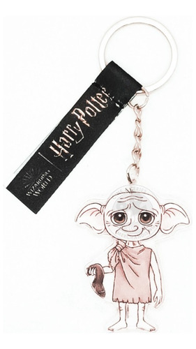 Llavero Dobby Con Media - Acílico - Original Harry Potter