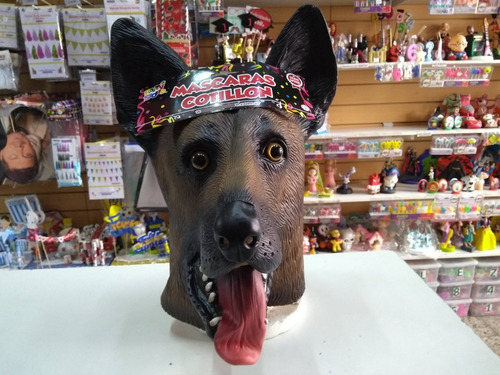 Imagen 2 de 5 de Mascara Careta Perro Ovejero Latex Halloween