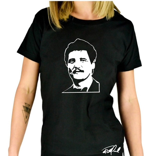 Polera Pedro Pascal Actor Chileno Vinilo Textil Meraki