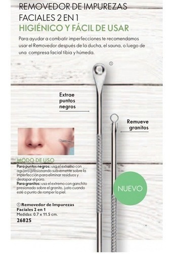 Removedor Extractor Puntos Negros Limpiador Facial 2 En 1