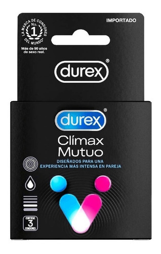 Condon Durex Climax Mutuocaja X 3 - Unidad a $6300