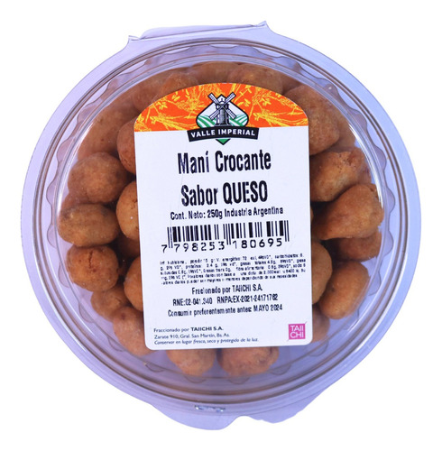 Mani Crocante Sabor Queso 250 Gr