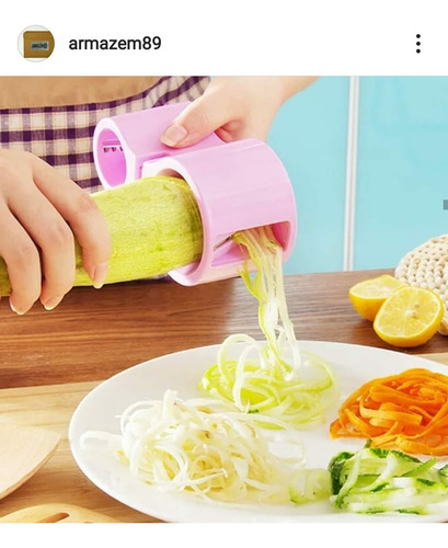 Imagem 3 de 6 de Maquina Espiralizador Macarrão De Legumes C/ Amolador Faca