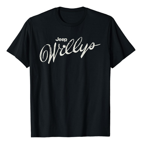 Playera Con Logotipo De Jeep Willys Script