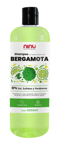 Shampoo Aceite De Bergamota Ninu Libre De Sulfatos 1 Litro