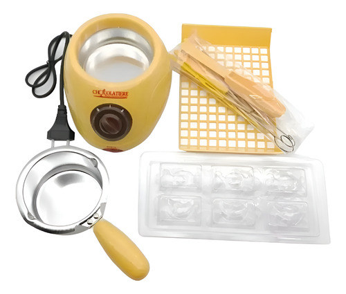 Derretidora Fondue De Chocolate Eléctrico Olla Extraíble Amarillo