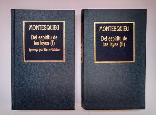 Del Espíritu De Las Leyes, Montesquieu. Hyspamerica. 2t