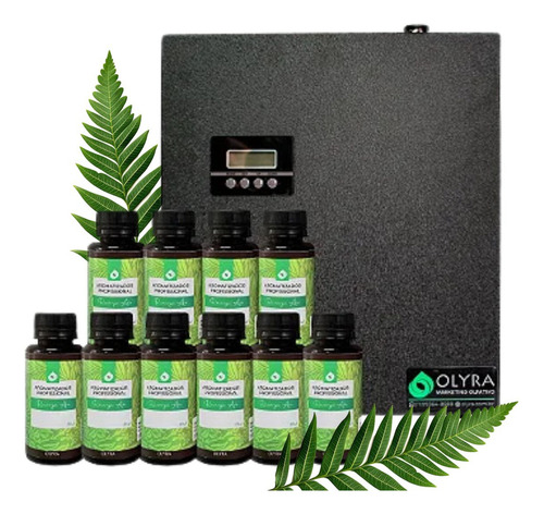 Kit Máquina Aromatizadora Ultra + 1 Refil Air 1000 Ml Olyra Cor Cedro