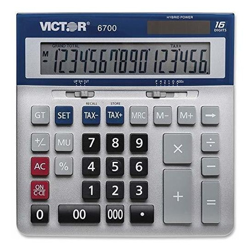 Victor 6700 Calculadora De Escritorio Extra Grande De 16 Díg