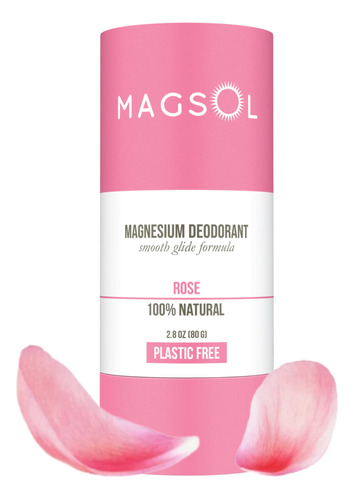 Magsol - Desodorante Natural Sin Plstico Para Mujer, 100% Si