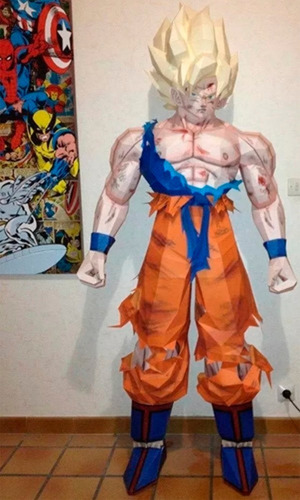 Projeto Goku Ssj2 Em Tamanho Real (dragon Ball) Desblqueado