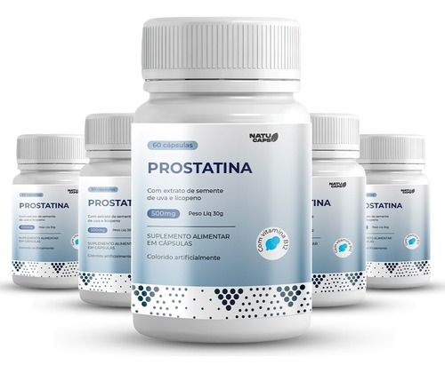 2 Potes De Prostatina - 120 Cápsulas - Envio Imediato Sem Sabor