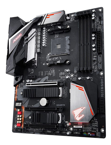 Tarjeta Madre Gigabyte B450 Aorus Pro Wi-fi, Am4, 3600 Mhz