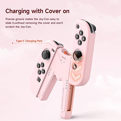 Pack De Carga Joy-con Rosa Para Nintendo Switch Y Oled
