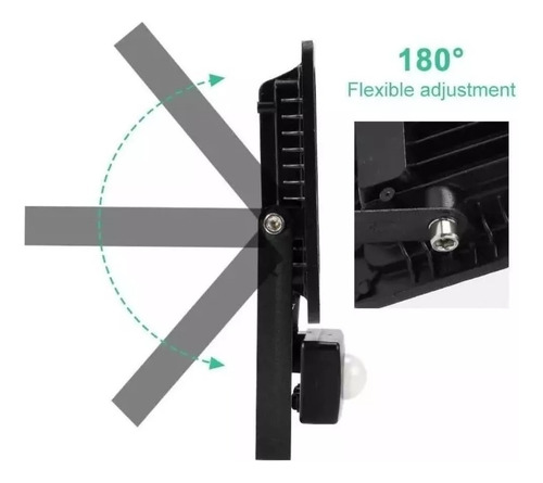 Foco Led Exterior Con Sensor Movimiento 100w Ip66 / 003165