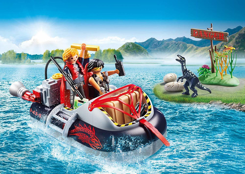 Playmobil Dino Aerodeslizador Con Motor Submarino