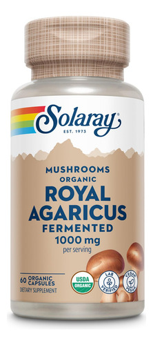 Suplemento Solaray Fermentado Royal Agaricus 500mg 6