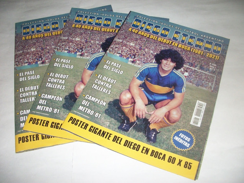 Poster Maradona * Diego Eterno * A 40 Años Del Debut En Boca