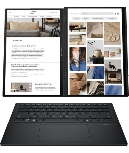 Asus Zenbook Duo 14 2en1 Ultra 7 255h 1tb Ssd 32gb Ddr5 Oled Gris