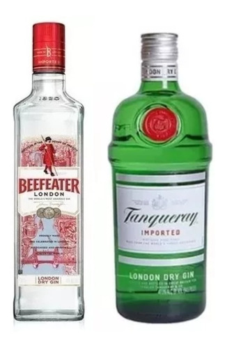 Gin Tanqueray + Gin Beefeater London Dry 750ml Cada