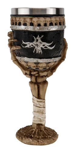 Copa Cáliz Calabera Medieval Halloween Mano Esqueleto 