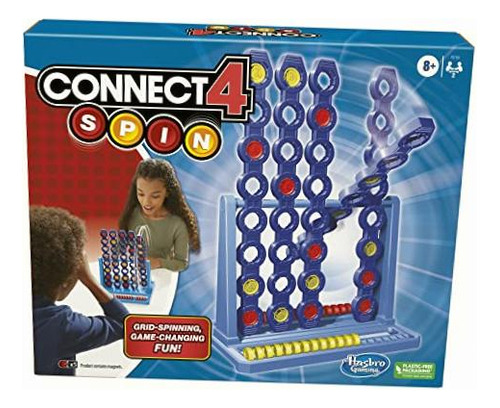 Hasbro Gaming Connect 4 Spin Game, Cuenta Con Spinning