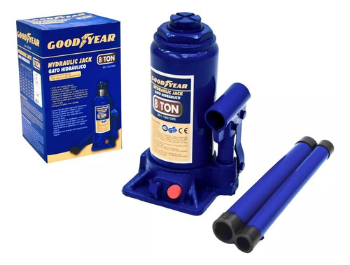 Gato Para Auto C/válvula D/seguridad 8 Toneladas Goodyear