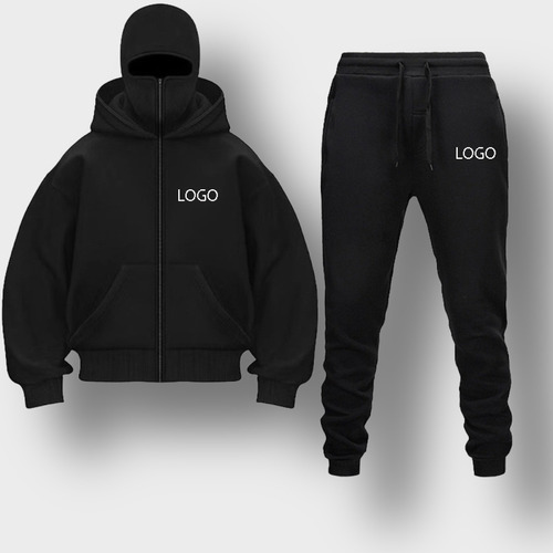 Conjunto De Sudadera Con Capucha Para Pareja, Cómodo, Cuerda Gris Y Negra Con Cremallera