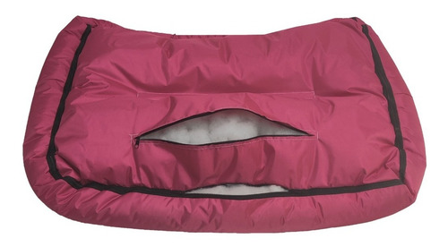 Cama Almohadón Impermeable Y Lavable Para Perro Grande Color Rosa