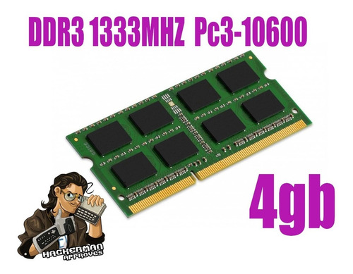 Memoria Ram Ddr3 4gb 1333mhz Pc3-10600 Laptop Notebook (Usado)