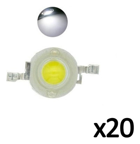 Led Cob Chip Alta Potencia 3w Varios Colores