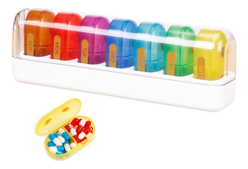 Extra Large Weekly Pill Organizer, Twice A Day Moistureproof