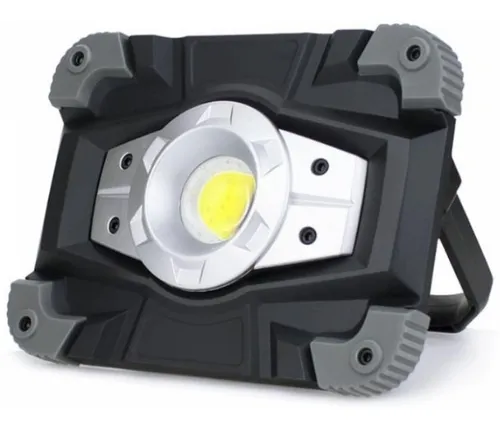 Lanterna Refletor Led Recarregável 20w Branco Frio Portátil