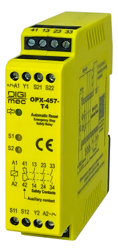 Rele Segurança Parada Emergencia 3na+1nf Opx-457 T4 Digimec